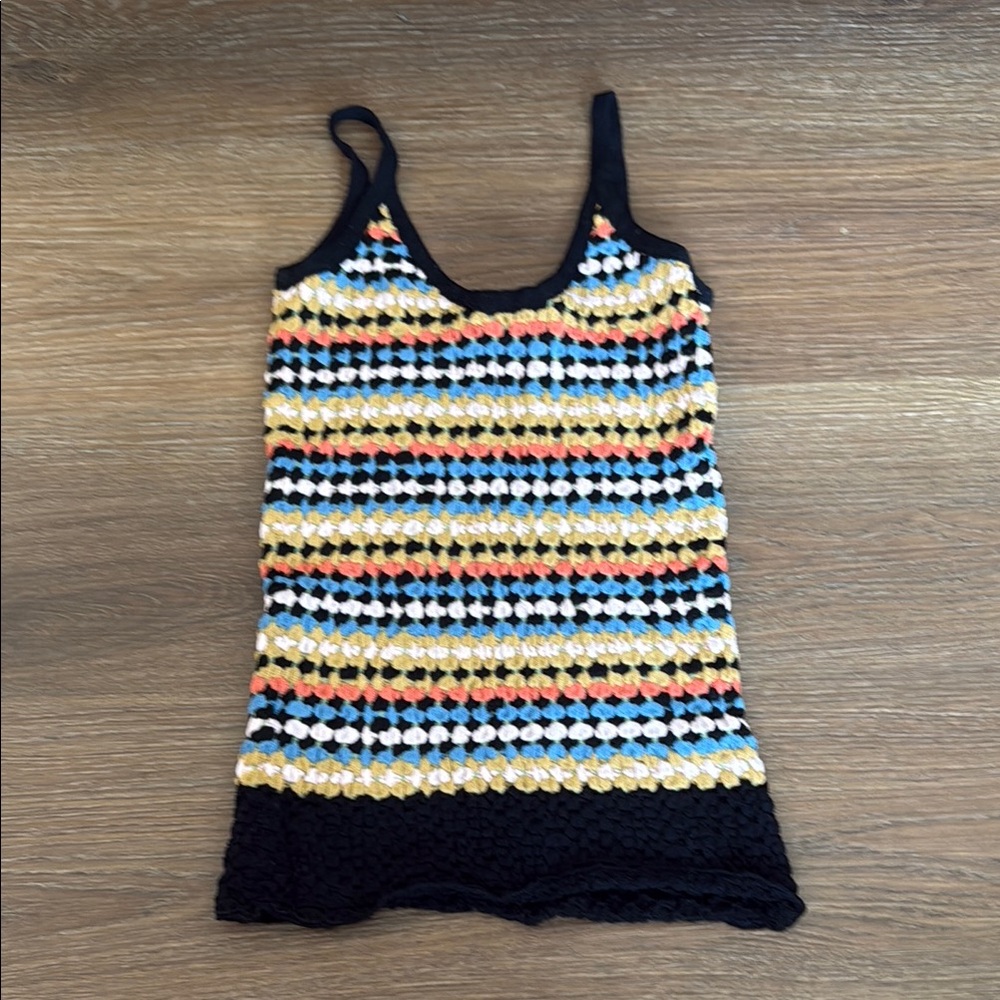 Missoni Colorful Striped Crochet Camisole